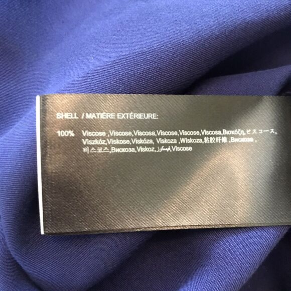 ST Studio Woman's Blue Mini Open Shoulder Ruffle Dress Size 34 (S) - Picture 13 of 14